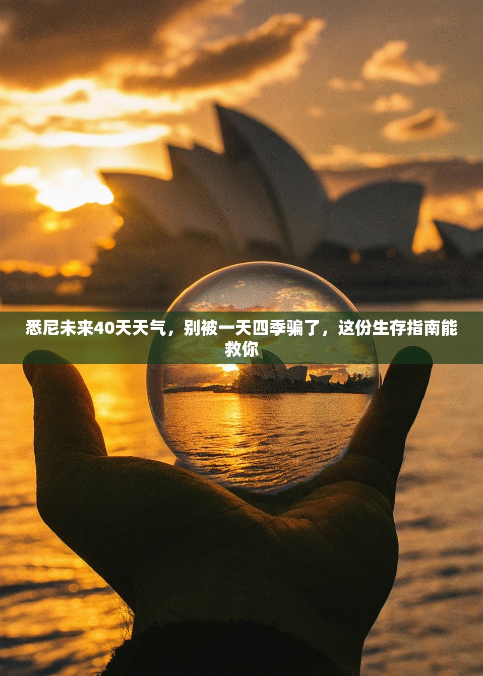 悉尼未来40天天气，别被一天四季骗了，这份生存指南能救你